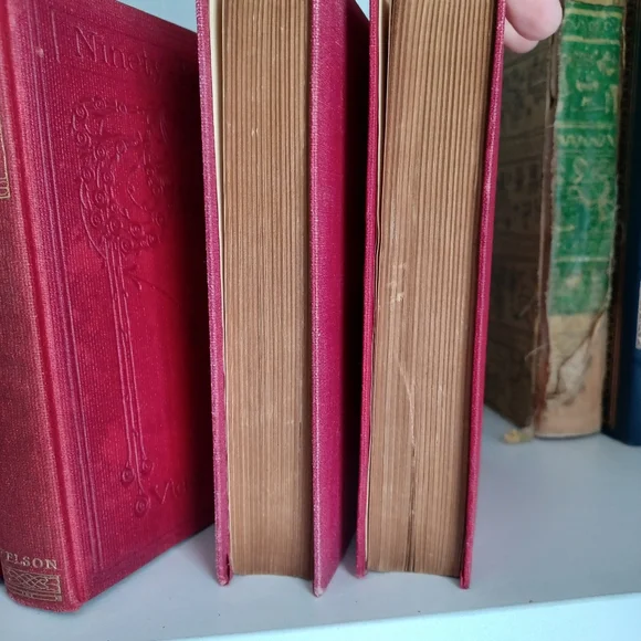 Victor Hugo Vintage Red Book Collection 6 books, Classic Reading And Home Decor - Picture 8 of 8